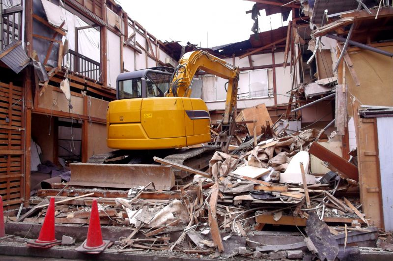 Demolition Machinery in Action