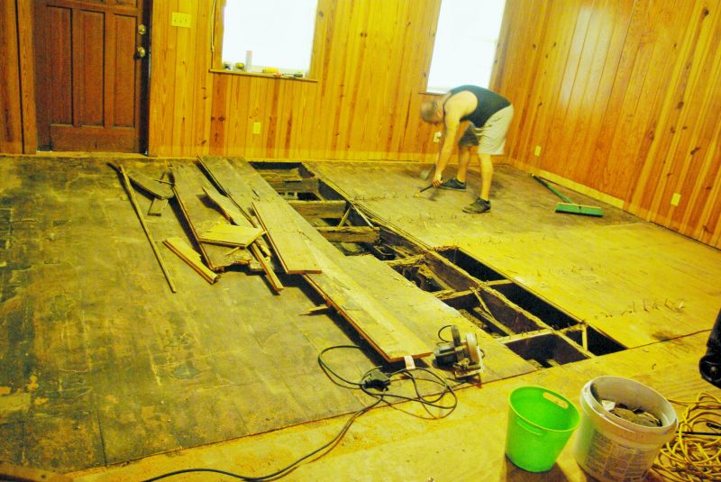 Hardwood Floor Demolition detail