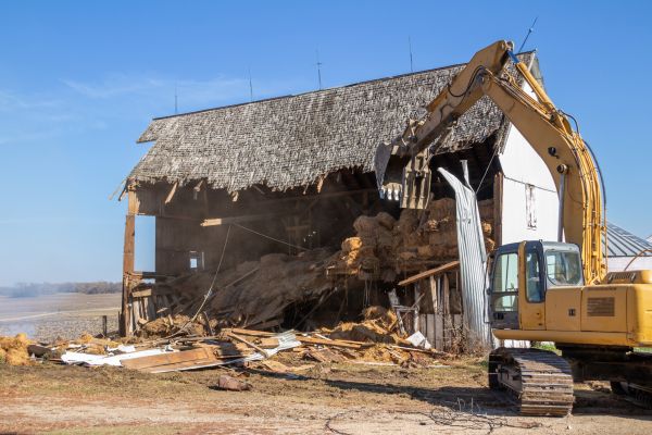 Barn Demolition in Canton
