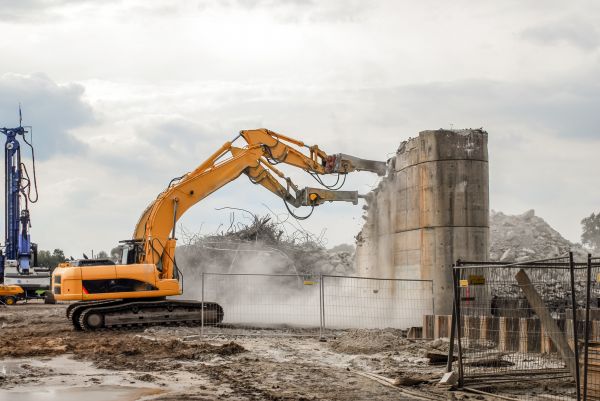 Silo Demolition in Canton