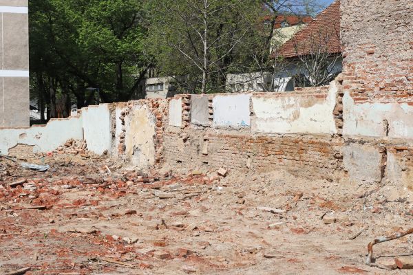 Brick Wall Demolition in Canton
