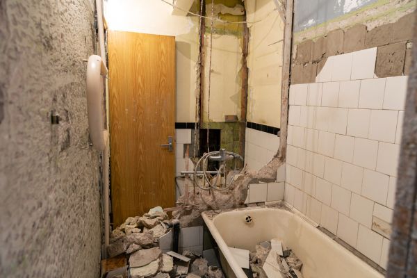 Shower Tile Demolition in Canton