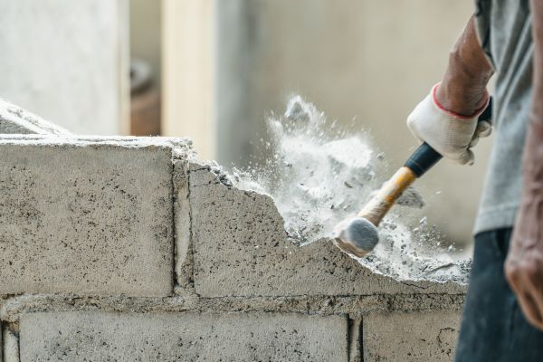 Block Wall Demolition in Canton